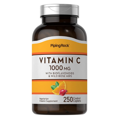 Vitamin C with Rosehips 1000mg - 250 Veg Tabs