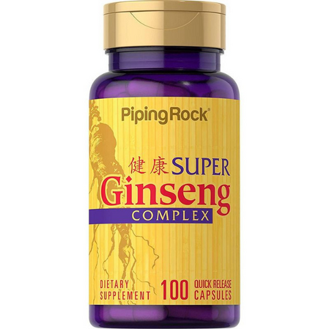 Super Ginseng Complex with Royal Jelly - 100 Quick Release Capsules