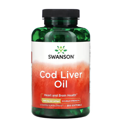 Icelandic Cod Liver Oil, Double Strength 700 mg - 250 Softgels