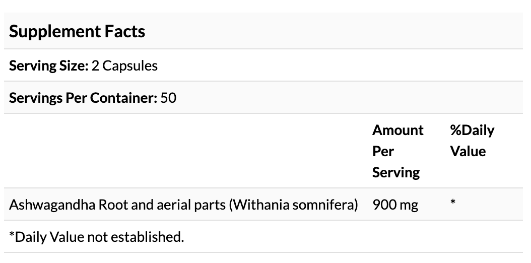 Full Spectrum Ashwagandha, 450 mg, 100 Capsules