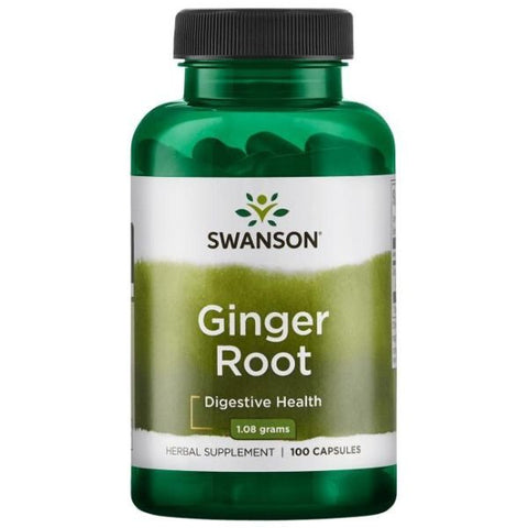 Swanson Ginger Root Bottle Front
