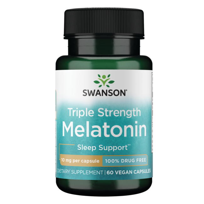 Triple Strength Melatonin 10mg – 60 Capsules