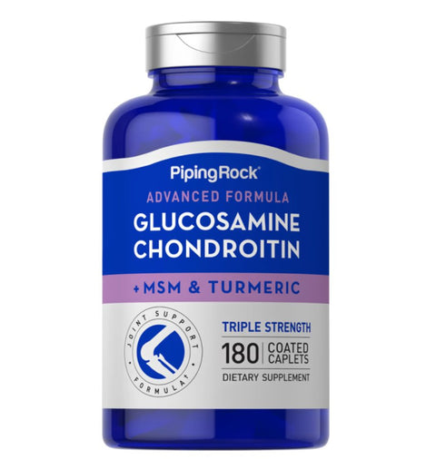 Advanced Triple Strength Glucosamine Chondroitin MSM Plus Turmeric - 180 Coated CapletsPR112Vitadeals-Singapore