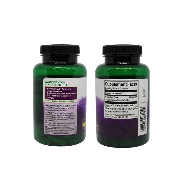 Catuaba Bark 465mg - 120 CapsulesSWP015Vitadeals-Singapore