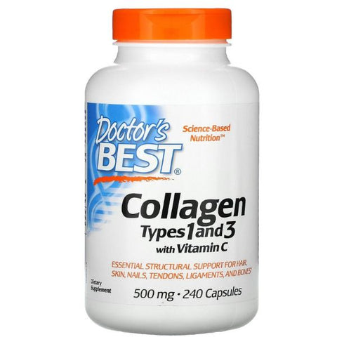 Collagen Types 1 & 3 with Vitamin C 500mg, 240 Capsules