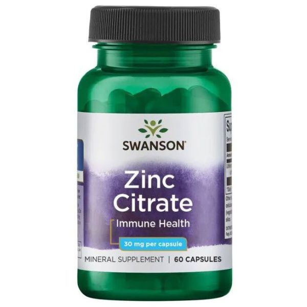 Zinc Citrate 30mg - 60 Capsules