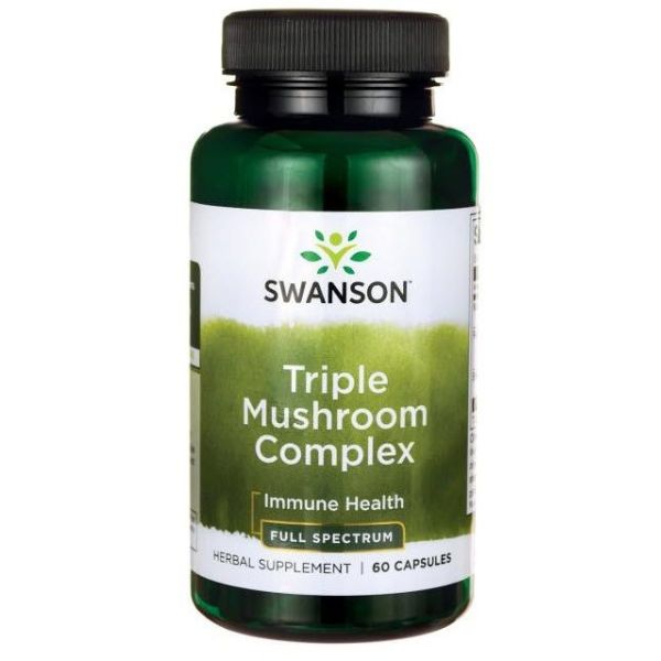 Triple Mushroom Complex (Shiitake, Reishi & Maitake) 600mg - 60 Capsules