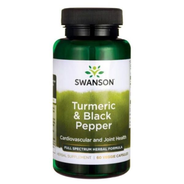 Full Spectrum Turmeric & Black Pepper 600mg - 60 Veg Caps