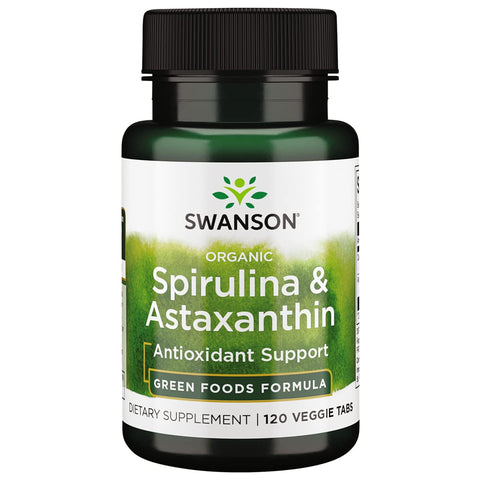 Spirulina & Astaxanthin - 120 Veggie Tablets