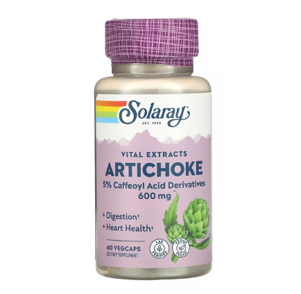 Solaray, Artichoke 300 mg - 60 Veg Caps
