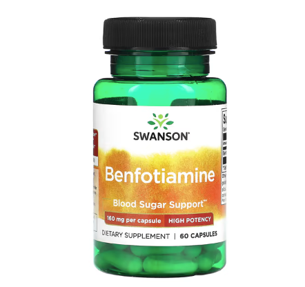 Benfotiamine, High Potency 160 mg - 60 Capsules