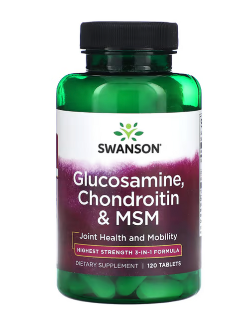 Glucosamine, Chondroitin & MSM, 120 Tablets