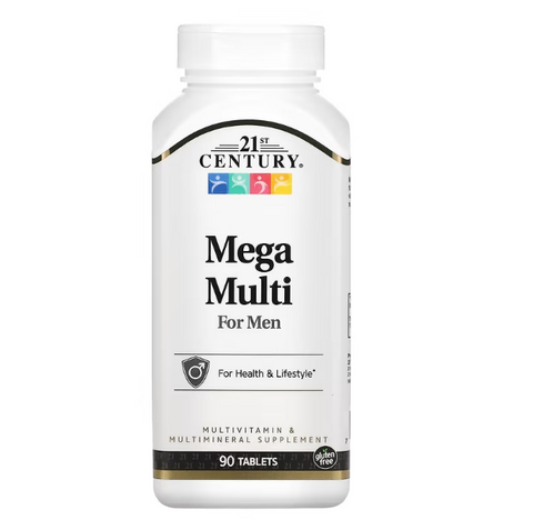 Mega Multi for Men, Multivitamin & Multimineral, 90 Tablets