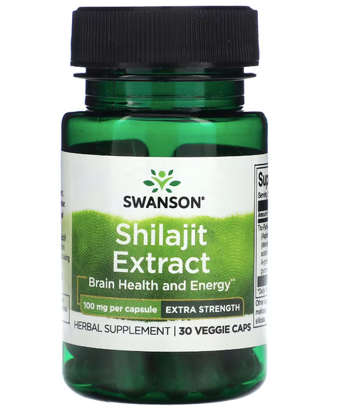 Swanson, Shilajit Extract, 100 mg, 30 Veggie Caps