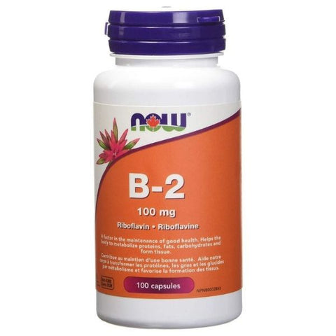 Vitamin B-2 100mg - 100 Capsules
