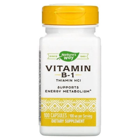 Vitamin B-1 (Thiamine HCI) 100 mg - 100 Capsules