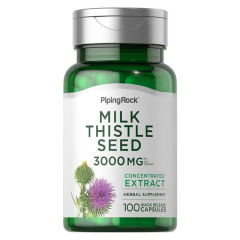 Milk Thistle Seed Extract 1000mg - 100 Quick Release Capsules