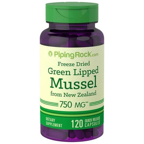 Freeze Dried Green Lipped Mussel (New Zealand) 750mg - 120 Quick Release Capsules