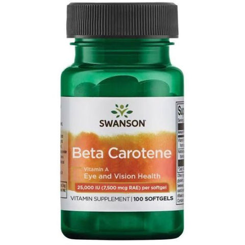 Beta Carotene (Vitamin A) 25,000IU - 100 Softgels