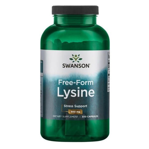 Free-Form L-Lysine 500mg - 300 Capsules